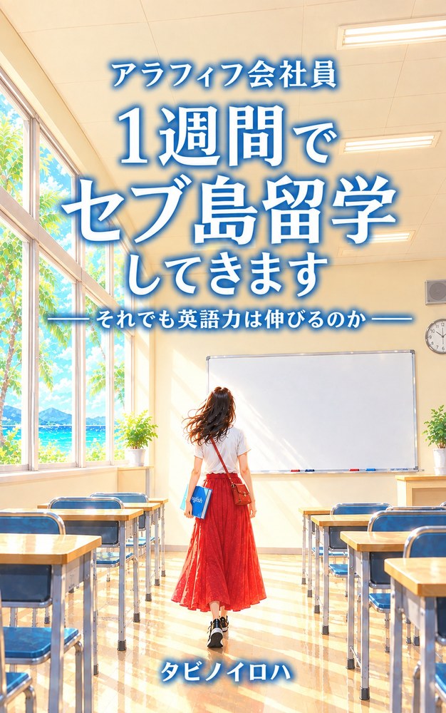 アラフィフ会社員 1週間でセブ島留学してきます 表紙